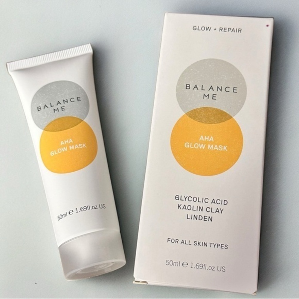 🆕 NWT Balance Me GLOW + REPAIR AHA GLOW CLAY MASK 50ML